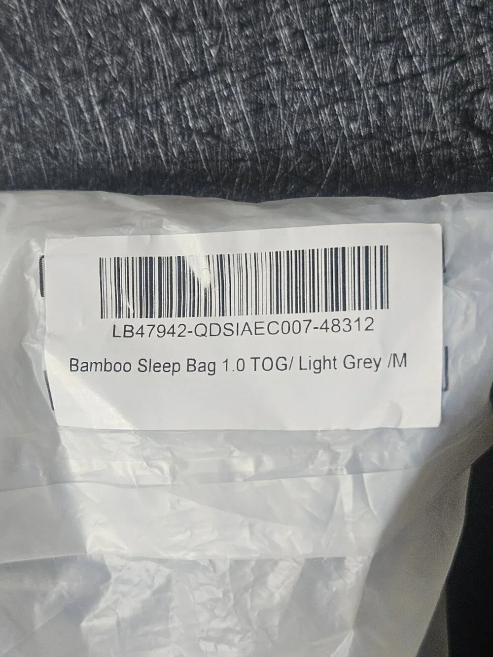 Quince Bamboo Sleep Bag - Light Grey